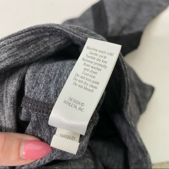 Athleta High Rise Plie Tight Leggings Heather Gray S - Picture 6 of 7